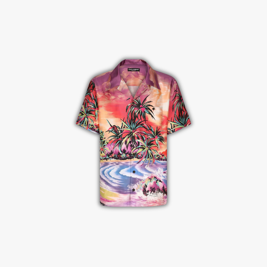 Dolce&Gabbana Tropical Print Silk Shirt