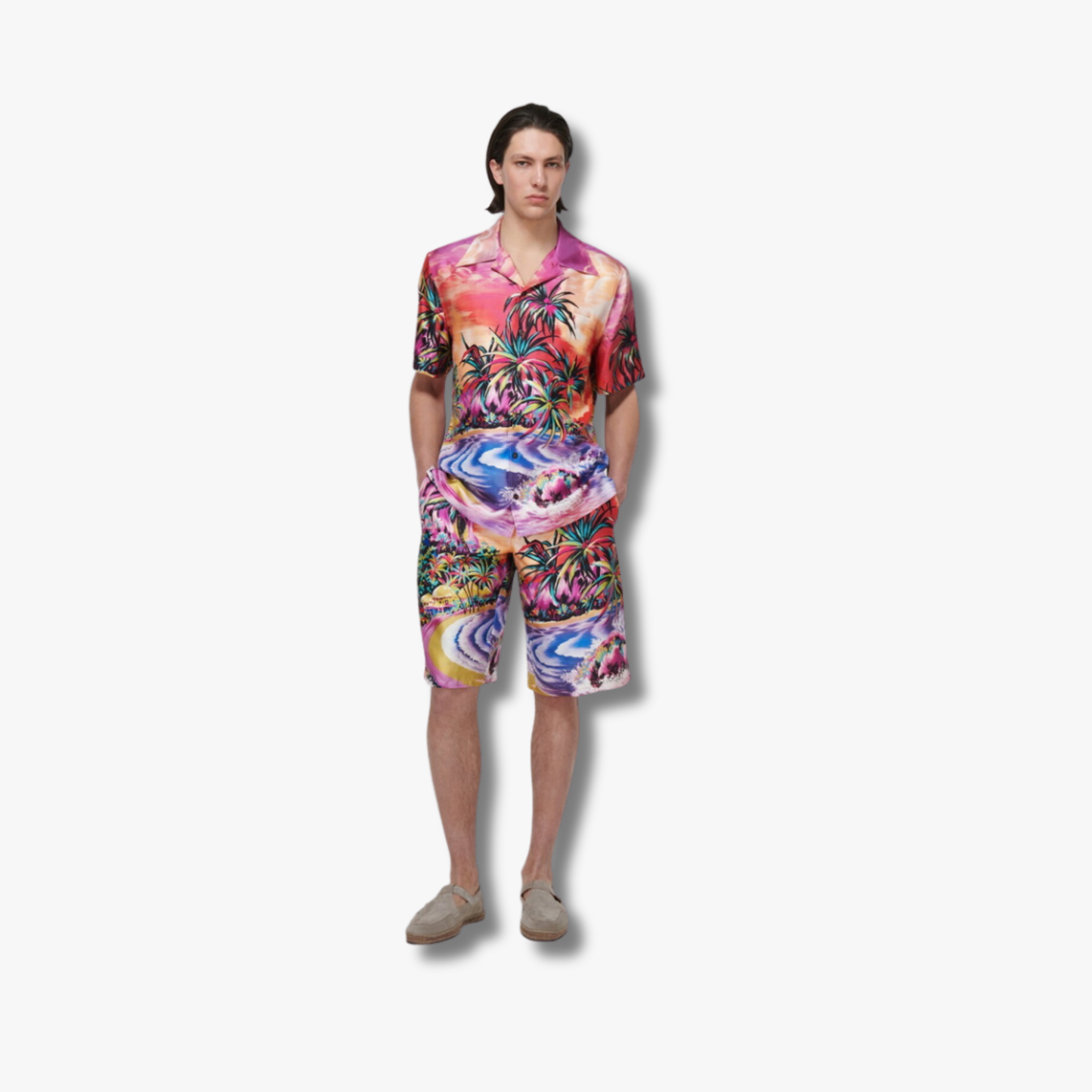 Dolce&Gabbana Tropical Print Silk Shirt