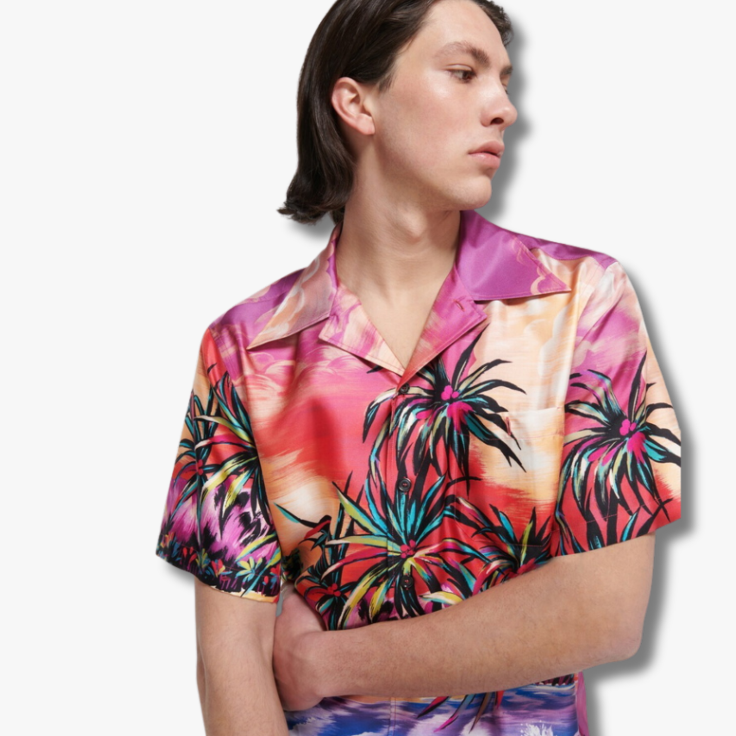 Dolce&Gabbana Tropical Print Silk Shirt